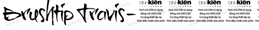 Brushtip Travis字体转换
